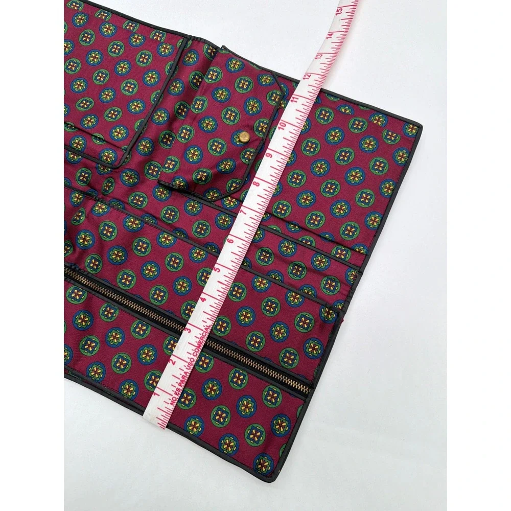 Constance Originals Vintage Made in Italy Burgundy Medallion Travel Garment Bag